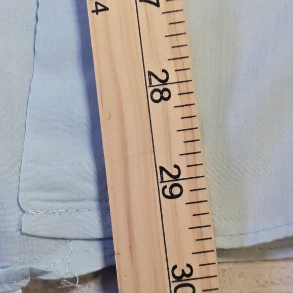 Vintage The Gentry Phoenix Light Blue Ruffle Front Shirt 16-35, Men's Large - Picture 10 of 10